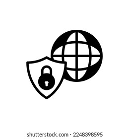 Web Security icon in vector. Logotype