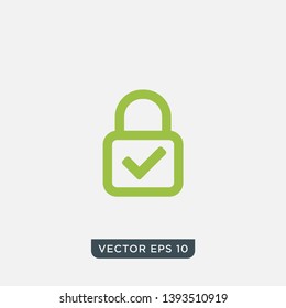 Web Security Lock Icon Design 