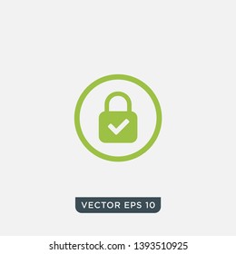 Web Security Lock Icon Design 