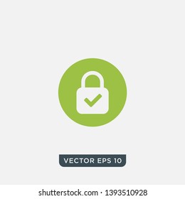 Web Security Lock Icon Design 
