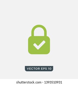 Web Security Lock Icon Design 