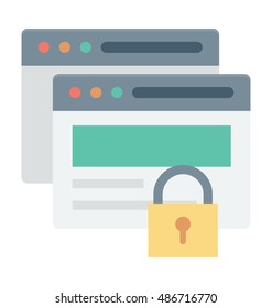 
Web Security Vector Icon
