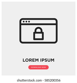 Web security vector icon