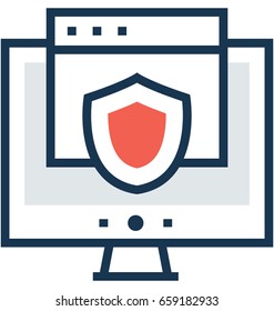 Web Security Vector Icon