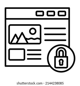 Web Security vector icon. Can be used for printing, mobile and web applications.