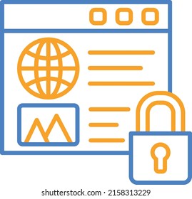 Web Security vector icon. Can be used for printing, mobile and web applications.