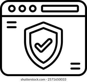 Web Security vector icon. Can be used for printing, mobile and web applications.