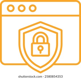 Web Security vector icon. Can be used for printing, mobile and web applications.