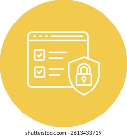 Web Security vector icon. Can be used for printing, mobile and web applications.