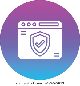 Web Security vector icon. Can be used for printing, mobile and web applications.