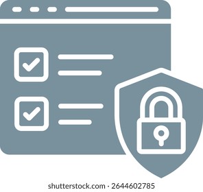Web Security vector icon. Can be used for printing, mobile and web applications.