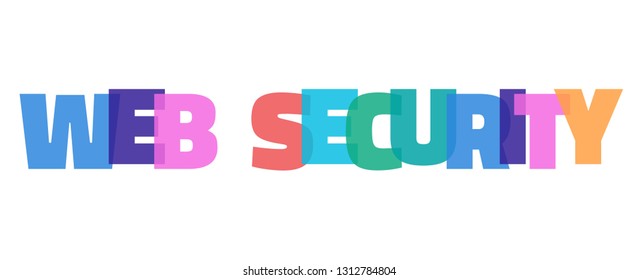Web security word concept. 