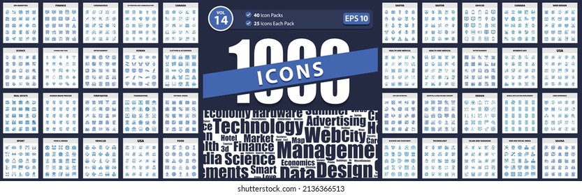 Web y SEO 1000 Icon Pack negocios y negocios globales, Día Internacional del Jazz, Semana Santa, aplicación androide, saint patrick