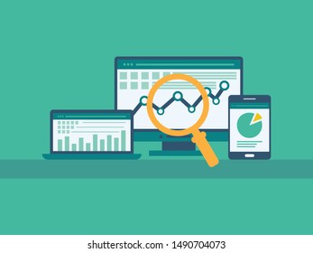 Web and SEO analytics concept-illustration.