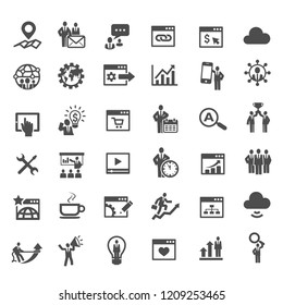 Web SEO Business Internet Marketing Icons