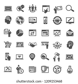 Web SEO Business Internet Marketing Icons