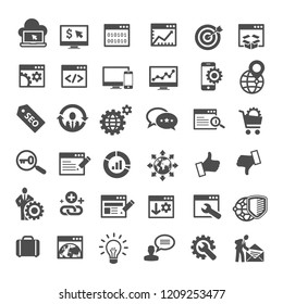 Web SEO Business Internet Marketing Icons