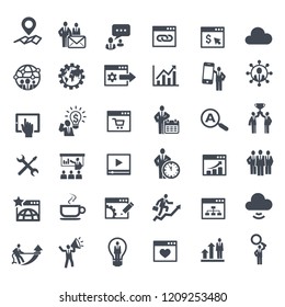 Web SEO Business Internet Marketing Icons