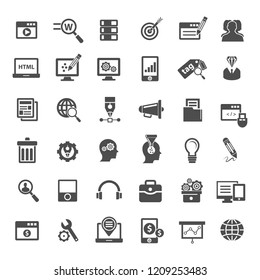 Web SEO Business Internet Marketing Icons