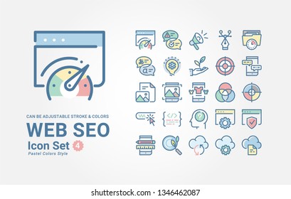 Colección de iconos de SEO Web