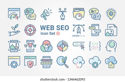 Web SEO icon collection