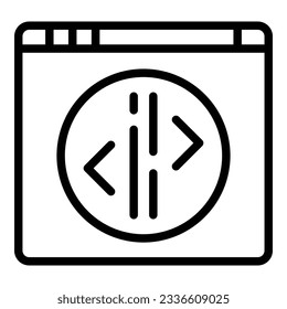 Webseo-Symbol-Umrandungsvektor. Chart Internet. Site-Element