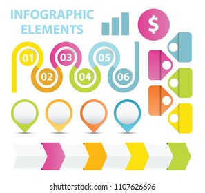 Web SEO icon set. Infographic set
