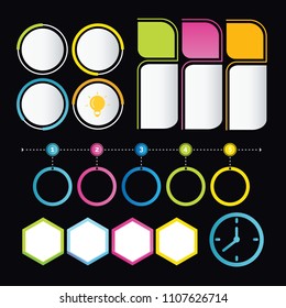 Web SEO icon set. Infographic set
