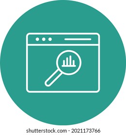 Web Seo Symbol Vektorbild. Kann auch für Web-Apps, mobile Apps und Printmedien verwendet werden.