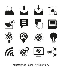 web and seo icons set