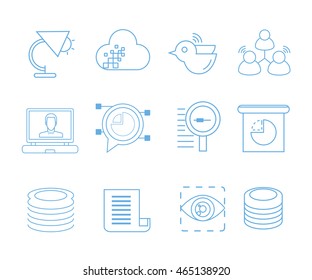 web and seo icons set for web and mobile UI