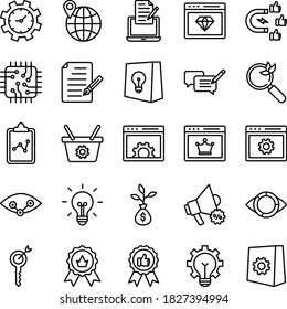 Web and SEO Vector icons set every single icon can easily modify or edit
