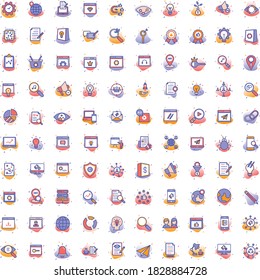 Web and SEO Vector icons set every single icon can easily modify or edit
