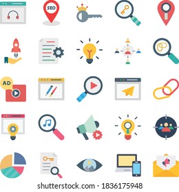 Web and SEO Vector icons set every single icon can easily modify or edit
