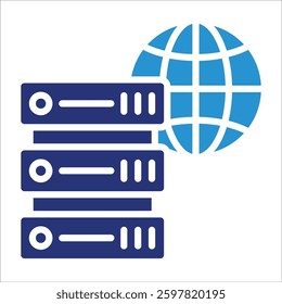 Web Server Icon Element For Design