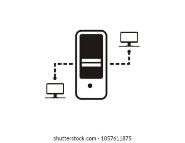 web server simple icon