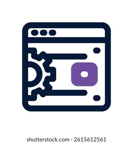 web service dual tone icon. Sleek and modern vector icon for websites, mobile apps, marketing materials, and corporate design. Fully scalable and ready to use.