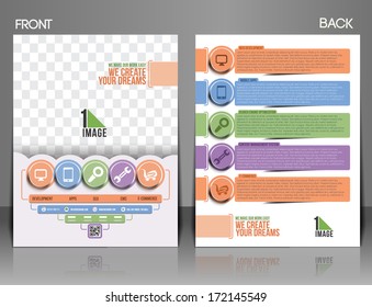 Web Service Front & Back Flyer Template 
