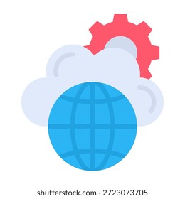 Icono de servicio de Web Ilustración vectorial de diseño plano