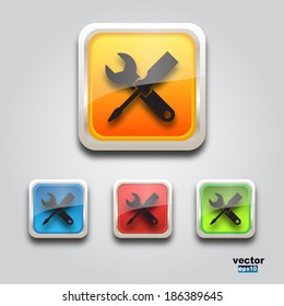 Web service icon square