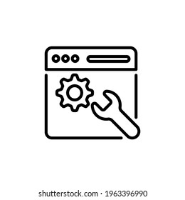 Web Service icon in vector. Logotype