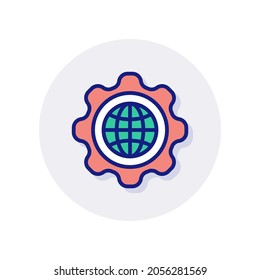 Web Service icon in vector. Logotype