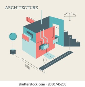 Web service oriented architecture abstract concept vector illustration. Software testing