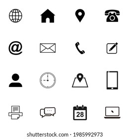 web set icon vector symbol