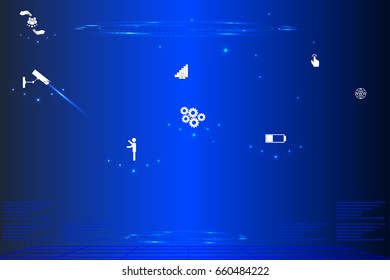 web set internet technology background illustration
