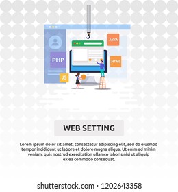 Web Setting - Illustration Design