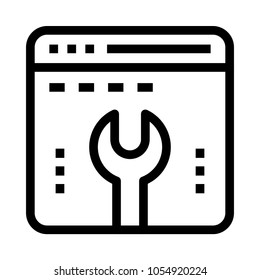 web setting  vector icon