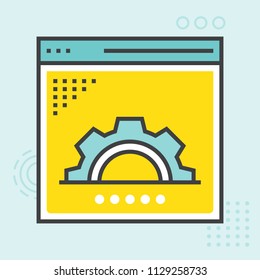 Web Setting Vector Icon