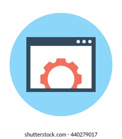 Web Setting Vector Icon