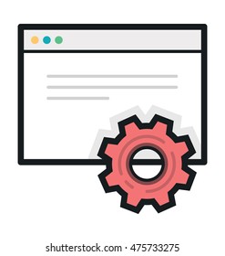 Web Setting Vector Icon